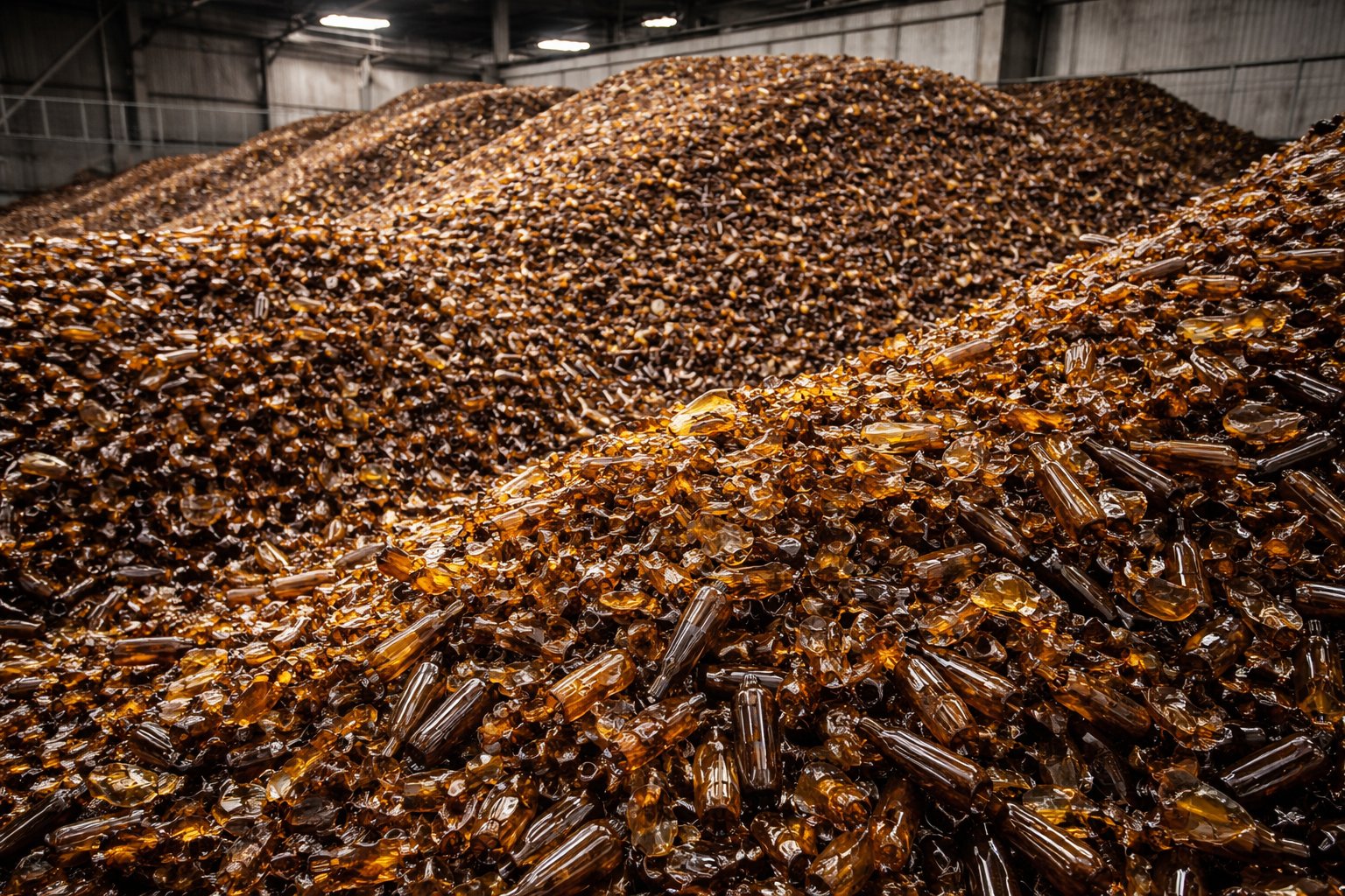 Capital Glass amber cullet warehouse operations
